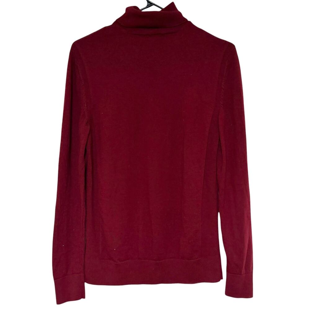 EXPRESS Red Merino Wool Turtleneck Sweater Size Medium Winter Holiday